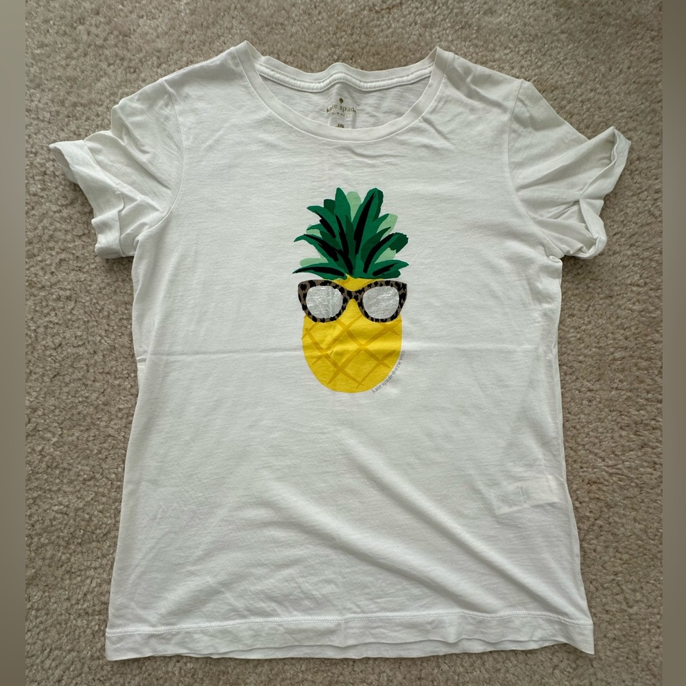 Kate Spade Pineapple Cotton T-Shirt